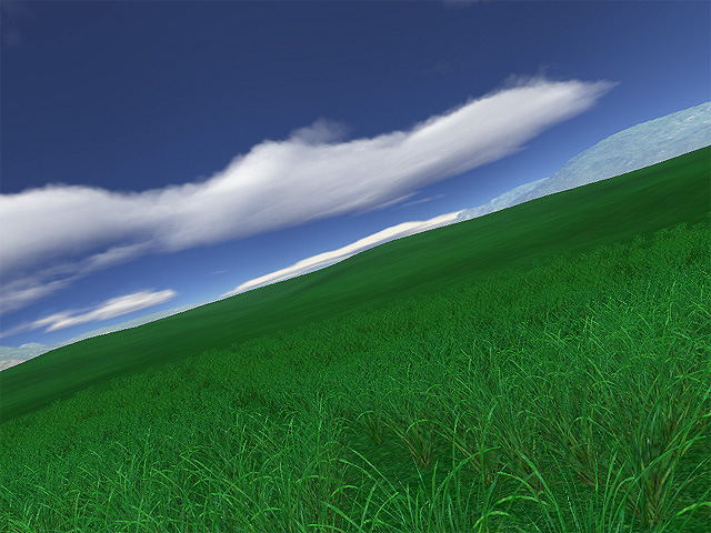 Green Fields 3D screensaver screen shot