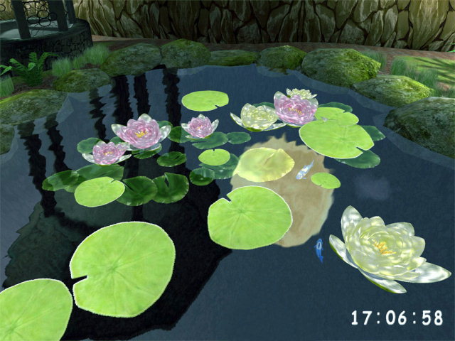 Lovely Pond 3D Screensaver screenshot. Click to enlarge